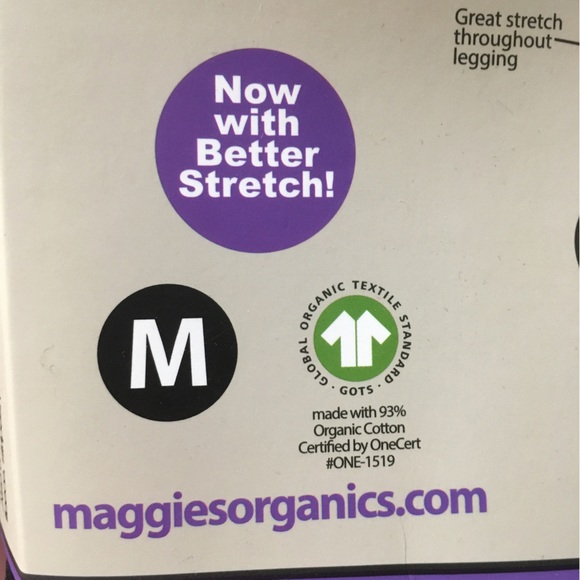 (2/$30) NWT Maggie's Organics black basic leggings - Picture 8 of 8